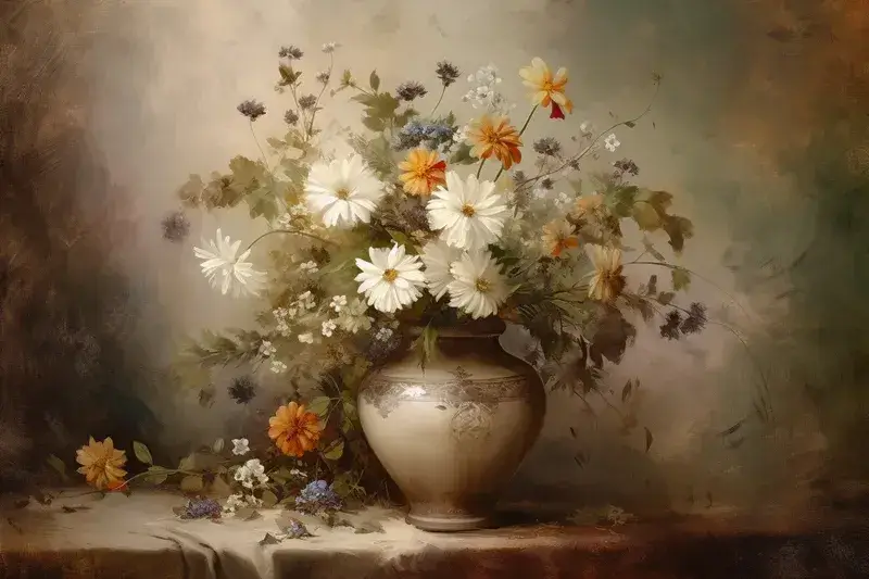 KI Bilder erstellen - Classic Floral Still Life AI Generated