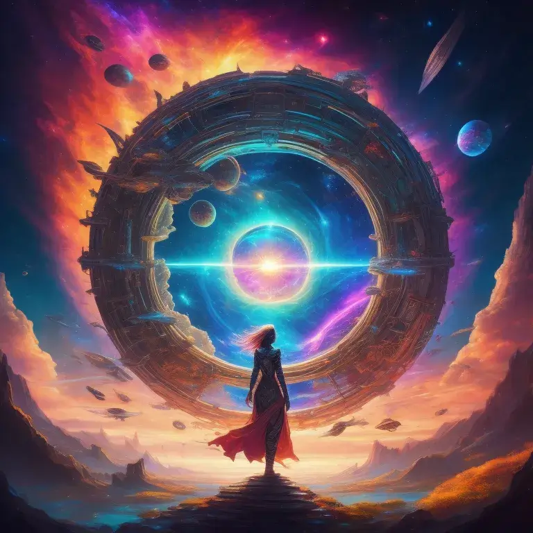KI Bilder erstellen - Cosmic Portal Gateway Universe Exploration